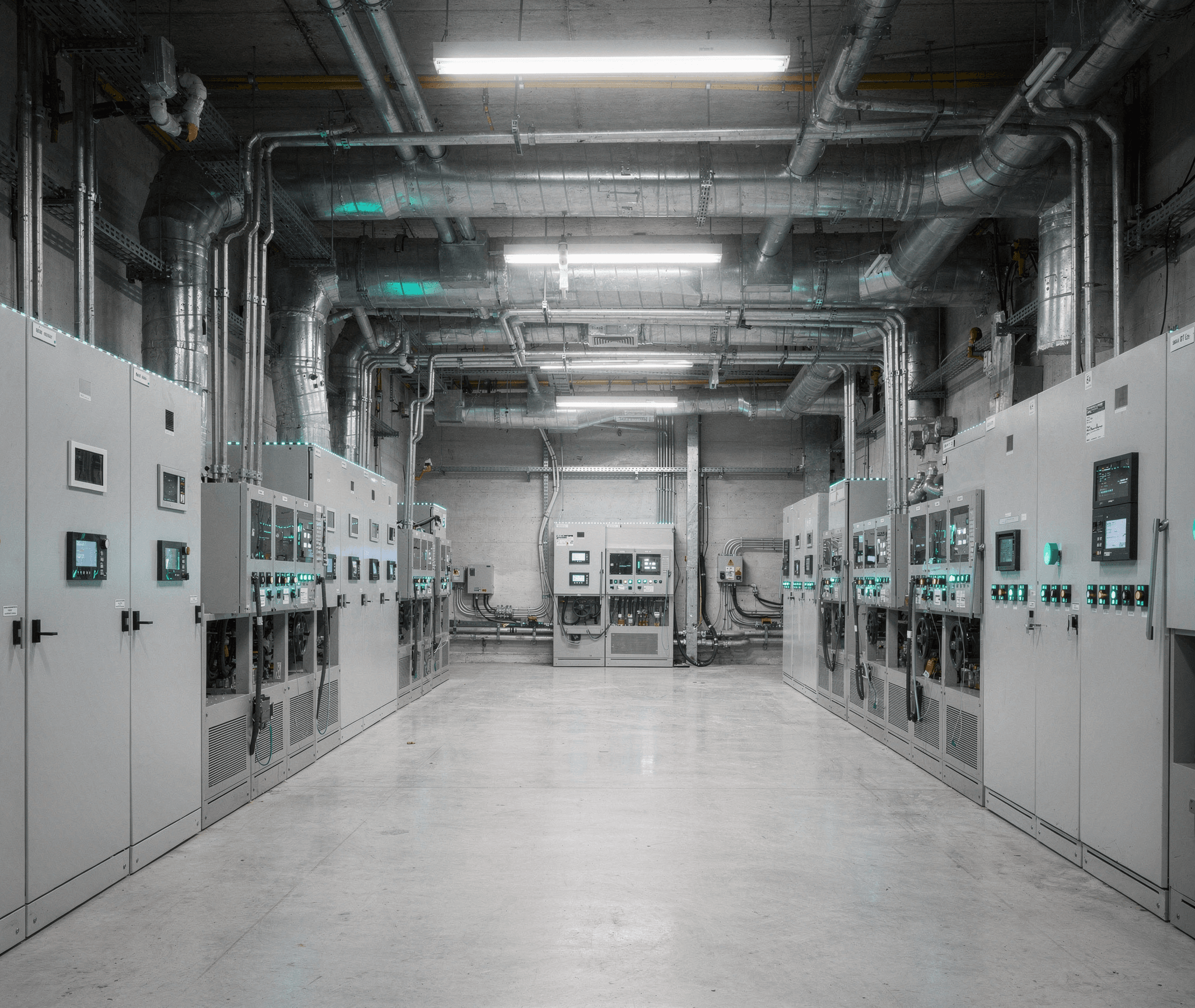 Modern facility with integrated building systems